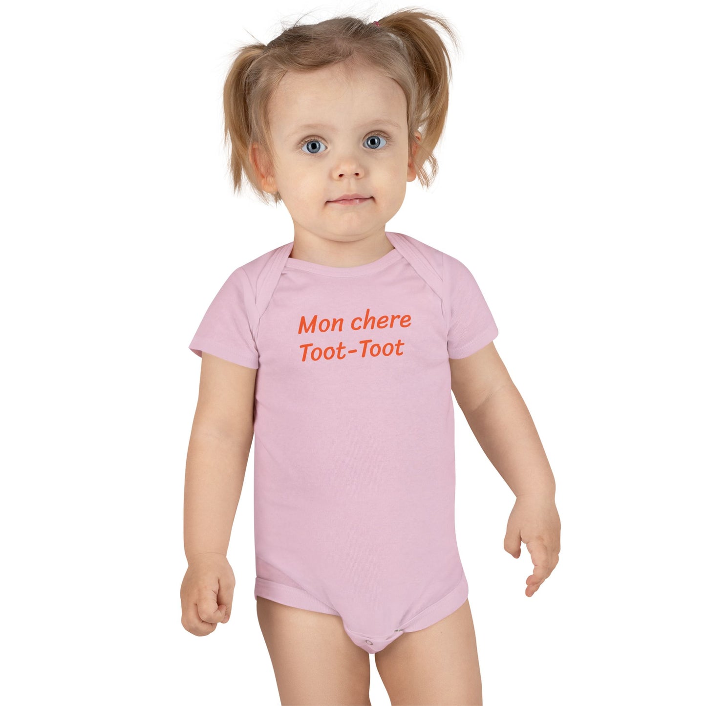Mon cheer Toot-Toot ( my everything) Wabi Sabi Baby Onesie precious for your favorite little cajan baby.