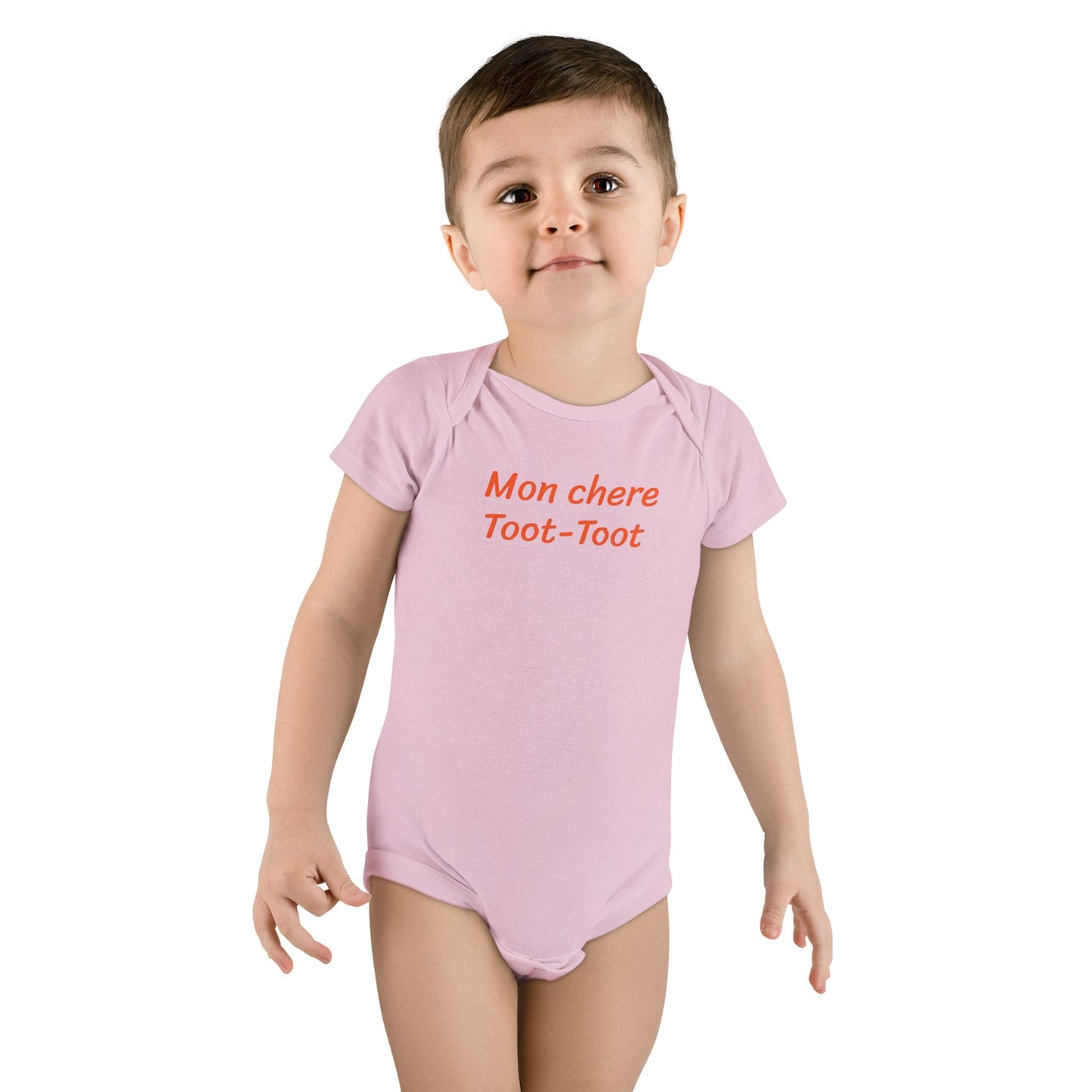Mon cheer Toot-Toot ( my everything) Wabi Sabi Baby Onesie precious for your favorite little cajan baby.