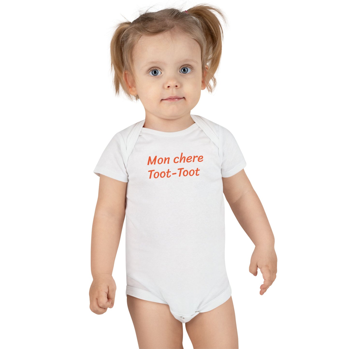 Mon cheer Toot-Toot ( my everything) Wabi Sabi Baby Onesie precious for your favorite little cajan baby.